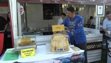 Bursa Gastronomi Festivali'nde yapılan Togg böreği büyük dikkat çekti
