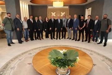Bursa Gazeteciler Cemiyeti'nden Nilüfer Belediye Başkanı Özdemir'e ziyaret