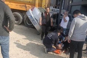Bursa’da freni boşalan hafriyat kamyonu dehşet saçtı