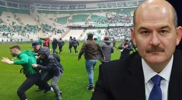 Bursaspor Amedspor maçına ilişkin Bakan Soylu'dan çarpıcı açıklama