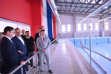 Çine’de Gençlik Merkezi ve Yüzme Havuzu çalışmalarında sona gelindi
