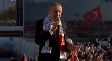 Cumhurbaşkanı Erdoğan: İsrail sen işgalcisin 