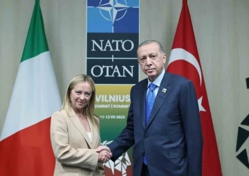 Cumhurbaşkanı Erdoğan, İtalya Başbakanı Meloni ile görüştü
