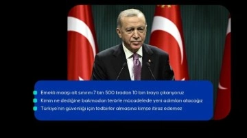Cumhurbaşkanı Erdoğan: SSK ve Bağ-Kur emeklilerimizin 6 aylık artış oranı yüzde 42,6'ya yükseli