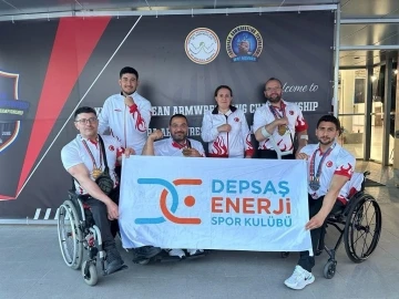 DEPSAŞ Enerji Spor Kulübü, Avrupa Bilek Güreşi Şampiyonasından 16 madalya ile döndü
