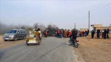Deyrizor'da halk terör örgütü PKK/YPG'yi protesto etti