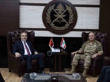Dışişleri Bakanı Fidan, Lübnan Genelkurmay Başkanı Aoun ile görüştü