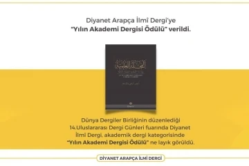 ’Diyanet Arapça İlmi Dergisi’ne ödül

