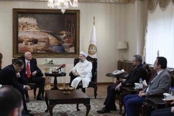 Diyanet İşleri Başkanı Erbaş, Gürcistan Devlet Din İşleri Ajansı Başkanı Vashakmadze’yi kabul etti
