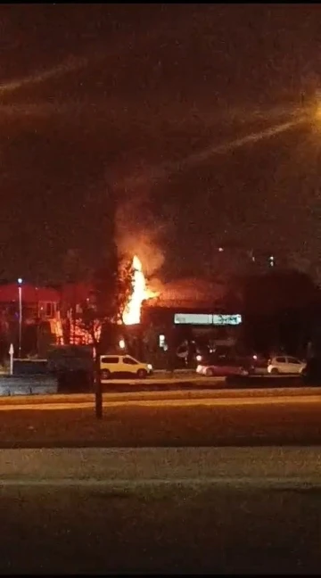 Elazığ’da kereste dükkanında korkutan yangın
