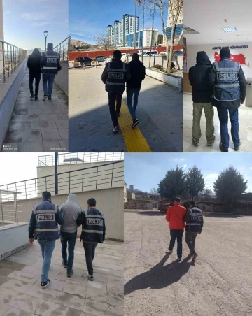 Elazığ’da kesinleşmiş hapis cezası bulunan 17 zanlı yakalandı
