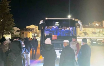 Emet ve Hisarcık’tan Ramazan umresi için 33 kişilik gurup yola çıktı
