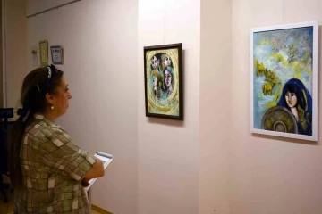 Ergül’ün Sanko Sanat Galerisi’nde açtığı sergi devam ediyor

