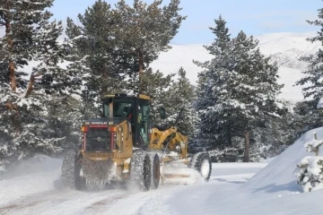 Erzincan’da kardan 44 köy yolu ulaşıma kapalı
