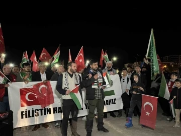 Eskişehir’de Filistin’e destek konvoyu
