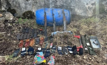 Gabar Dağı’nda PKK’nın silah deposu olarak kullandığı iki sığınak imha edildi