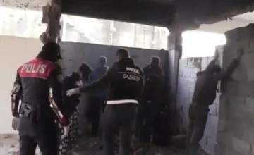 Gaziantep’te metruk binalara şok baskın
