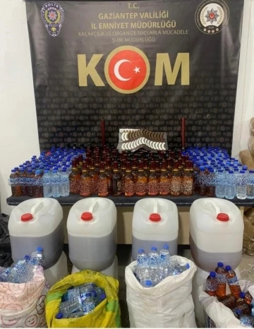 Gaziantep’te sahte alkol operasyonu: 1 gözaltı
