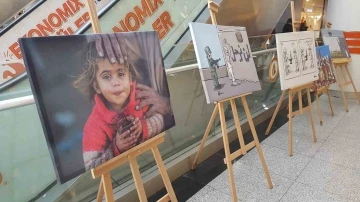 Gazze’deki dramı anlatan karikatür ve resim sergisi açıldı
