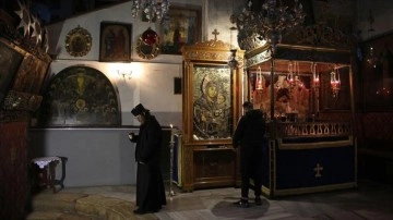 Gazze'deki Katolik Hristiyanlar "buruk" geçirdikleri Noel ayininde barış için dua ett