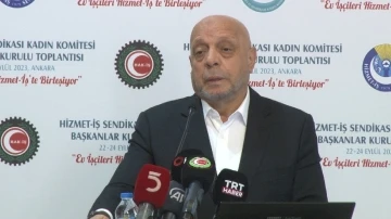 Hak-İş Konfederasyonu Genel Başkanı Arslan: “Taşeron sistemini biz çöpe attık”
