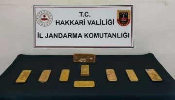 Hakkari’de piyasa değeri 37 milyon TL olan külçe altın ele geçirildi
