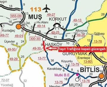 Hasköy-Mutki karayolu ulaşıma kapatıldı

