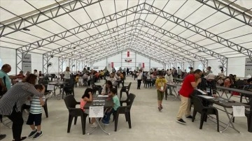 Hatay'da çadır kentte Akıl ve Zeka Oyunları Turnuvası yapıldı