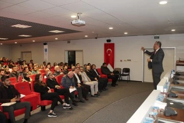 İMO Bursa'da yeni dönemin ilk seminer konuğu Cevdet Şentürk oldu