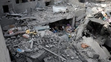 İsrail, kısmen çekildiği Gazze'deki Bureyc Mülteci Kampı'nda büyük yıkıma neden oldu