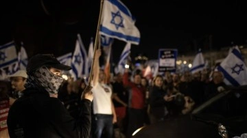 İsrail'de Netanyahu hükümetinin politikalarına karşı kitlesel gösteriler 11'inci haftasınd