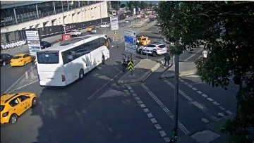 İstanbul’da film gibi olay kamerada: Alkollü taksici çarptığı polisi sürükleyip kaçtı
