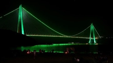 İstanbul'da iki köprü skolyoz hastalığına dikkat çekmek için renklendirildi