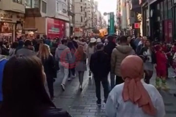 İstiklal Caddesi'nde patlama anı