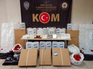 İzmir’de sahte etil alkol kaçakçılarına operasyon
