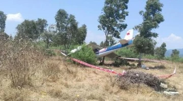 İzmir'de uçak düştü