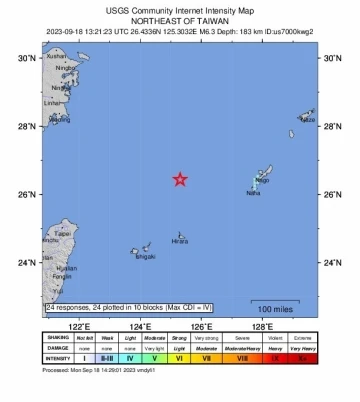 Japonya açıklarında 6,3 büyüklüğünde deprem
