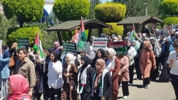 Karabük’te öğrenciler Filistin için yürüdü
