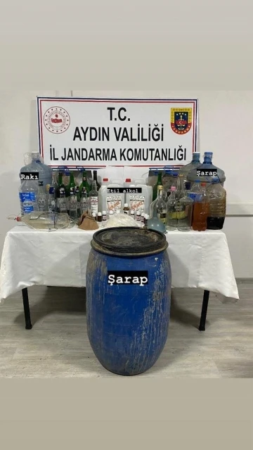 Karacasu’da 290 litre sahte alkol ele geçirildi

