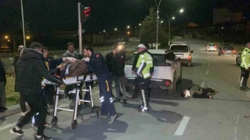 Karaman’da cip ile motosiklet çarpıştı: 2 yaralı
