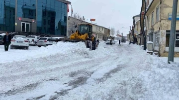Karlıova Belediyesinden kar mesaisi
