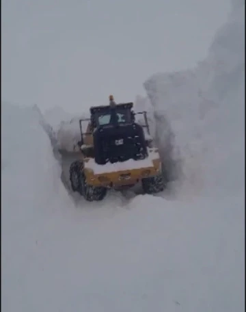 Karlıova’da yüksek rakımlı tepelerde karla mücadele
