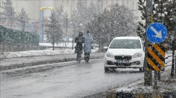 Kars ve Ardahan'da kar yağışı etkili oldu