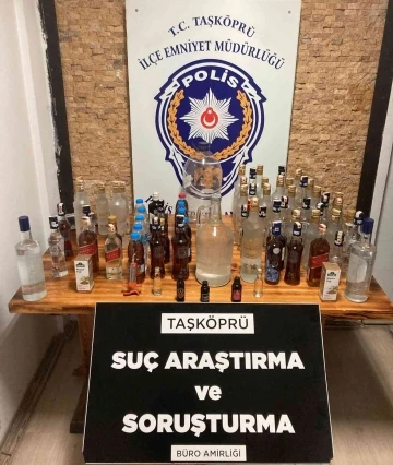 Kastamonu’da sahte alkol operasyonu: 2 gözaltı

