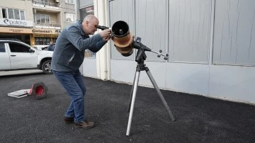 Kendi yaptığı teleskopla, astronot Gezeravcı’nın bulunduğu yörüngeyi Bursa'nın üzerindeyken görüntüledi