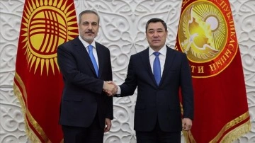 Kırgızistan Cumhurbaşkanı Caparov, Dışişleri Bakanı Fidan'ı kabul etti