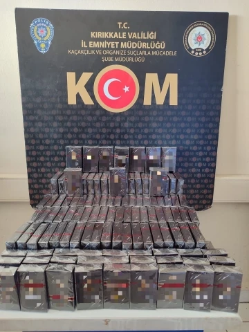 Kırıkkale’de kaçak 219 paket sigara, 7 adet cep telefonu ele geçirildi
