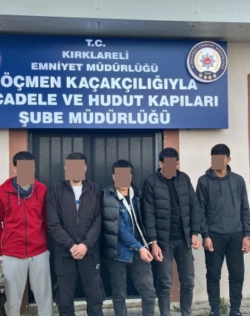 Kırklareli’nde 6 kaçak göçmen yakalandı, 4 şüpheli gözaltına alındı
