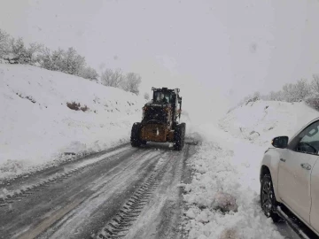 Malatya’da kardan kapalı yol kalmadı
