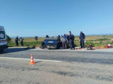 Manyas’ta trafik kazasında 4 kişi yaralandı